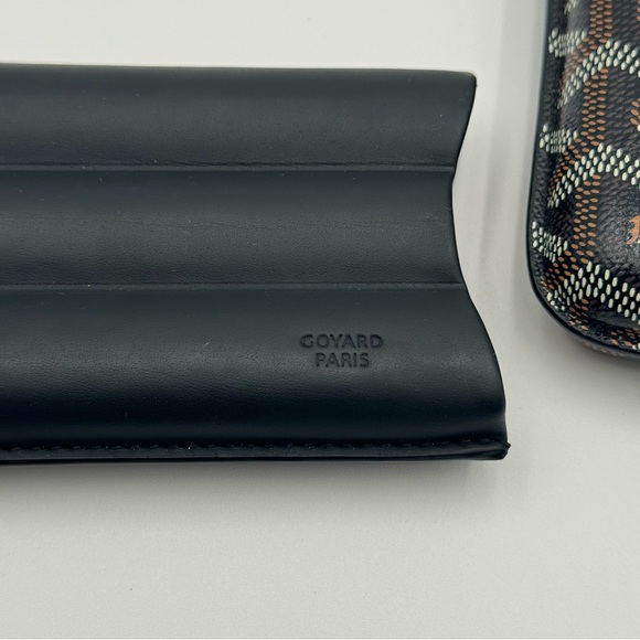 (SOLD) GOYARD Goyardine Churchill 3 Cigar Case Black - Picture 11 of 13